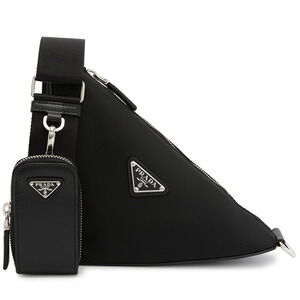 Prada Triangle shoulder bag Re Nylon Black